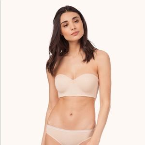 Lively No-Wire Strapless Bra in Almond 32A